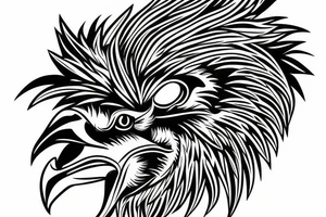 Eagle tatto covering shouder and half bicep tattoo idea