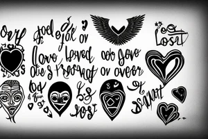 The loss of a loved one is a grief,
Even if they are still there, still alive,
For he is no longer the same, different,
And the heart bleeds, sad, broken before tattoo idea