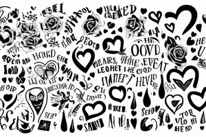 The loss of a loved one is a grief,
Even if they are still there, still alive,
For he is no longer the same, different,
And the heart bleeds, sad, broken before tattoo idea