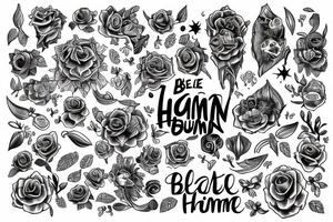 always be human tattoo idea
