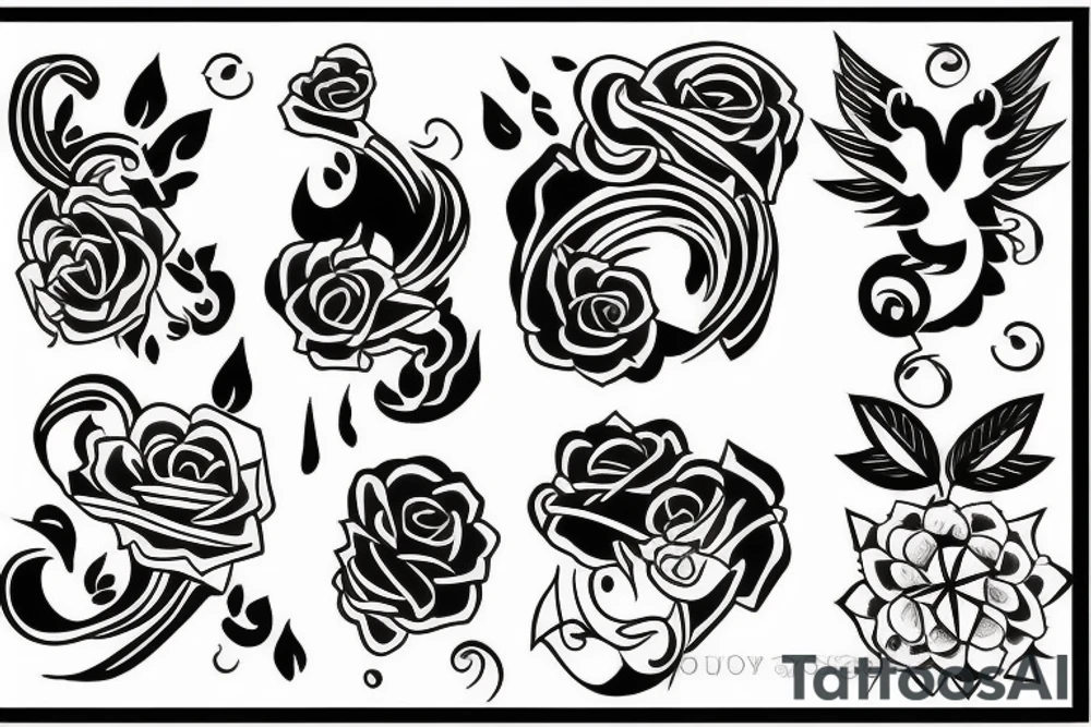 Family of three tattoo idea