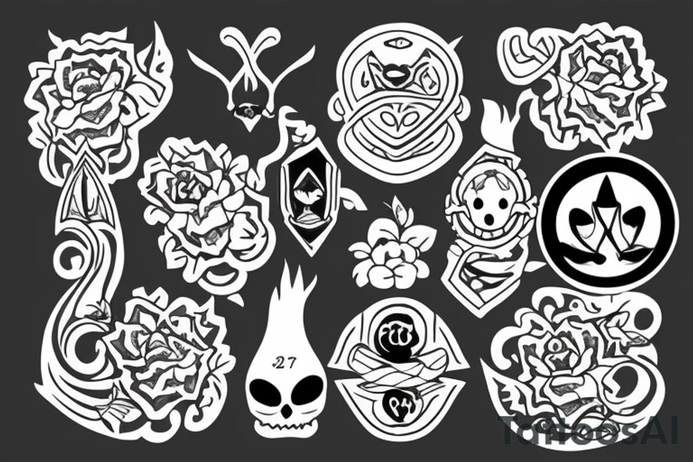 Family of three tattoo idea