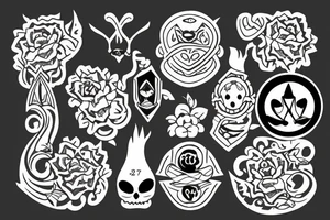 Family of three tattoo idea