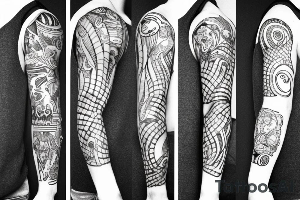 peeled forearm skin reveals roots tattoo idea