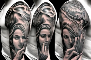 biblical sleeve tattoo idea