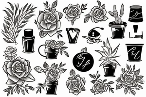 flowerpot tattoo idea