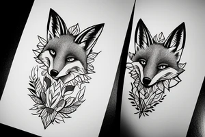 Fox, forest, war tattoo idea