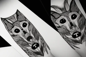 Fox, forest, war tattoo idea