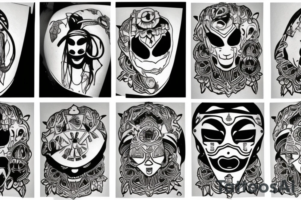 MF Doom gypsy girl tattoo idea
