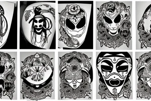 MF Doom gypsy girl tattoo idea