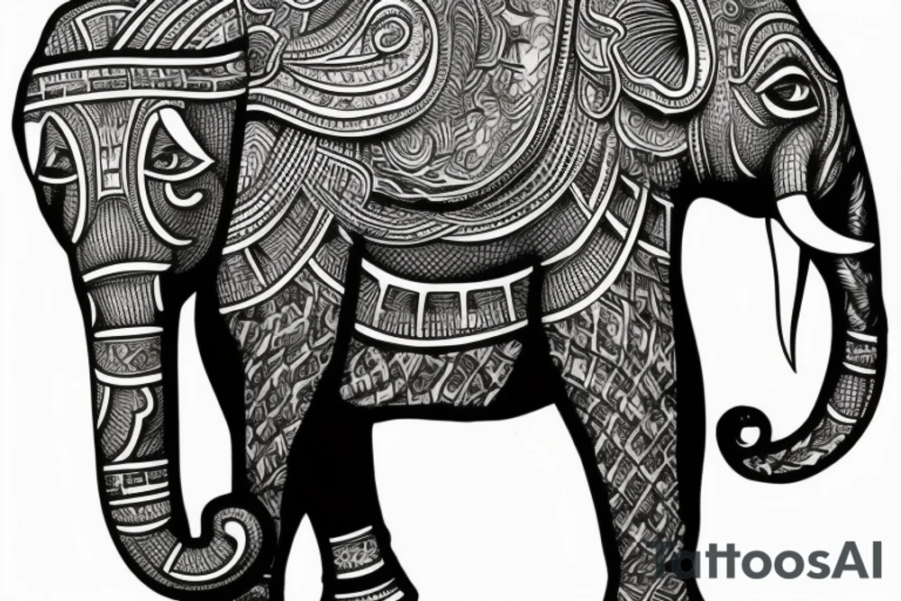 elephant, sport tattoo idea