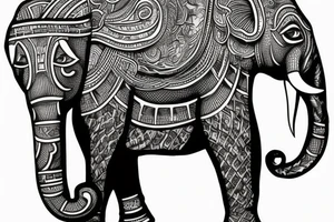 elephant, sport tattoo idea