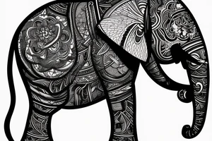 elephant, sport tattoo idea