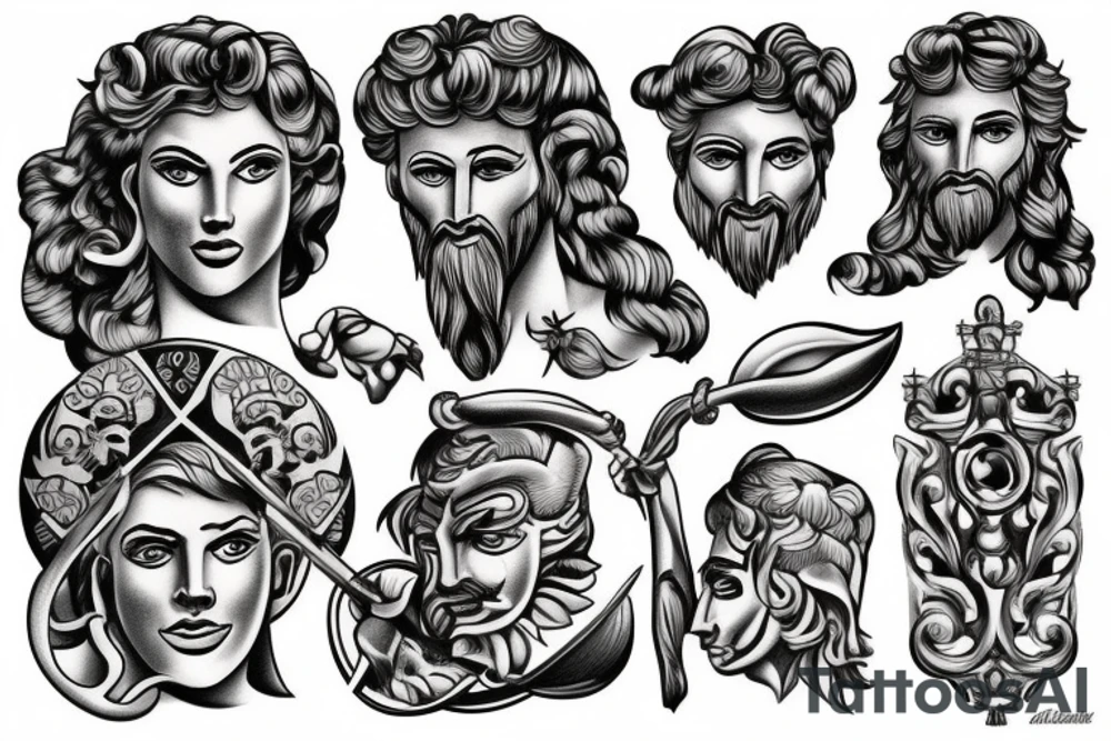 Greek hercules tattoo idea