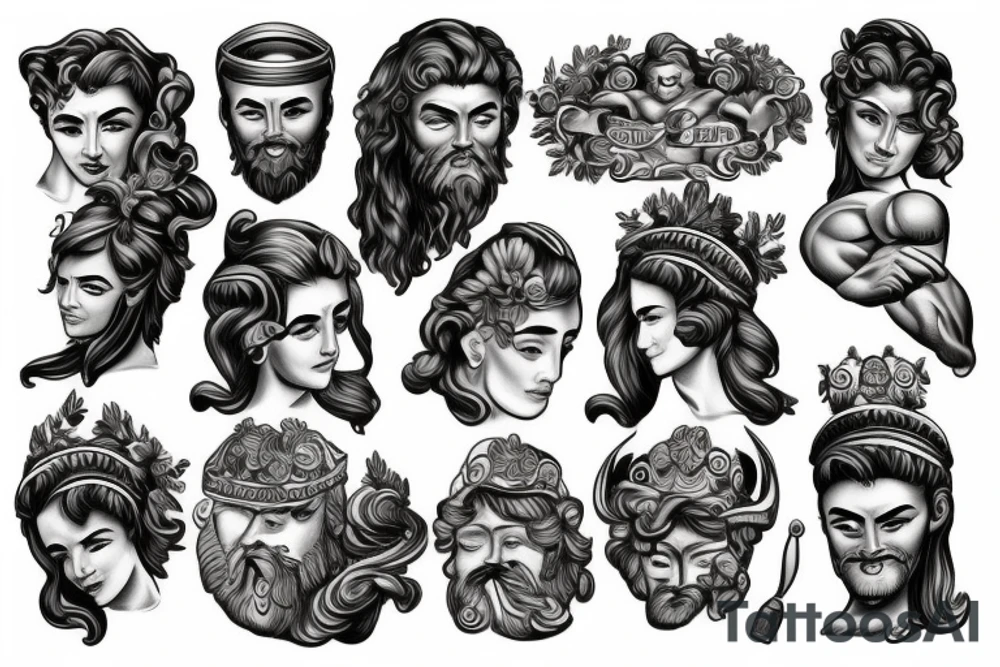 Greek hercules tattoo idea
