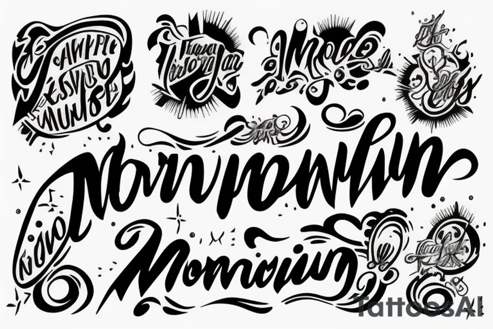 "Momentum" tattoo idea