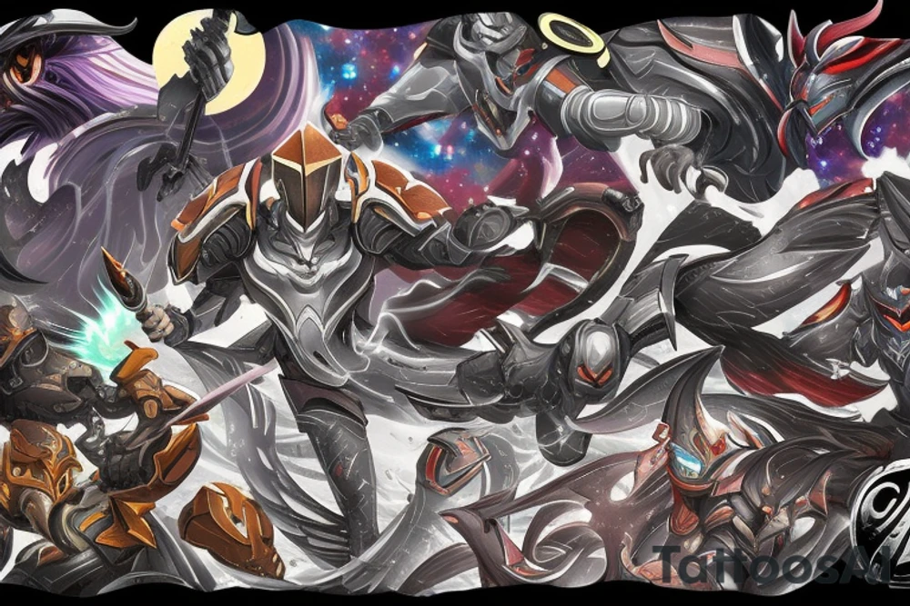 Galaxy Slayer Zed League of Legends tattoo idea
