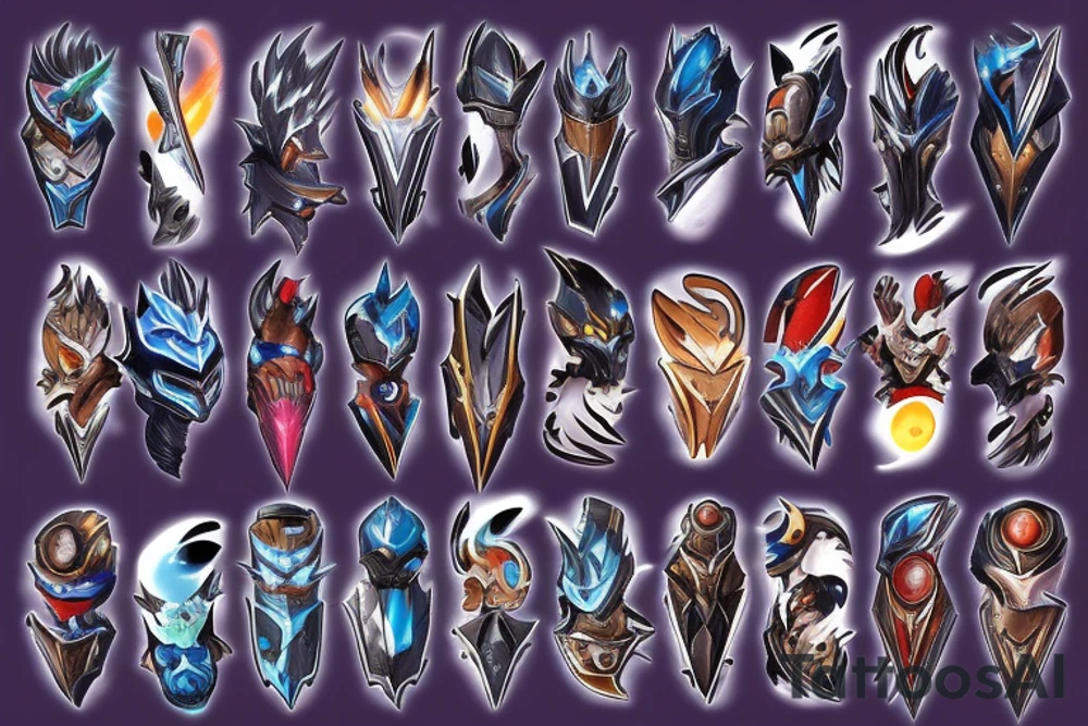 Galaxy Slayer Zed League of Legends tattoo idea