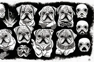 Un pugnale con l'impugnatura testa di corvo tattoo idea