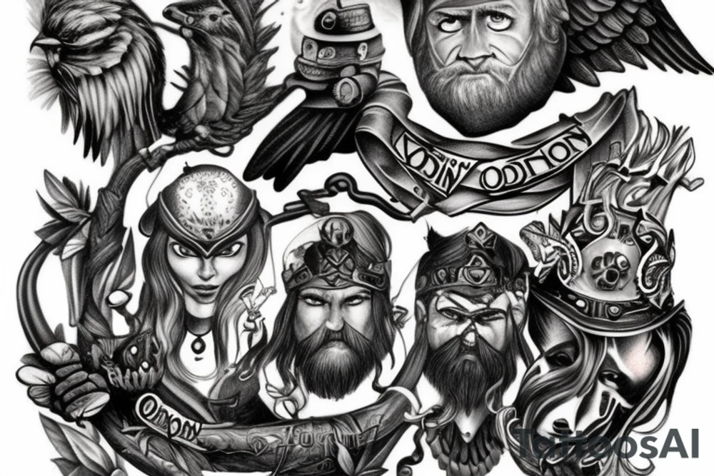 Odin tattoo idea