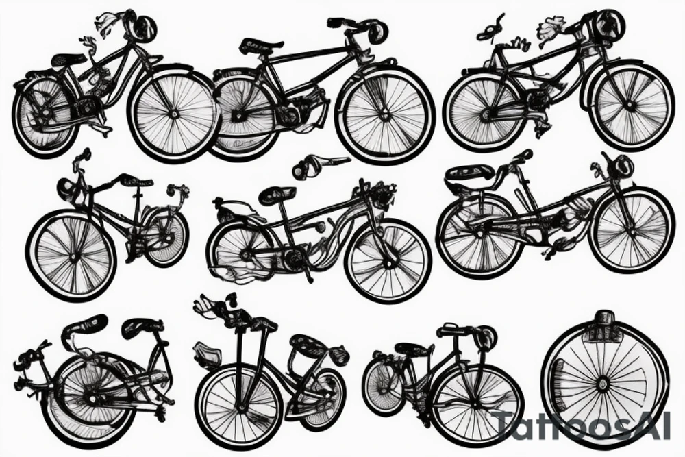 Einstein e=mc2 bike tattoo idea