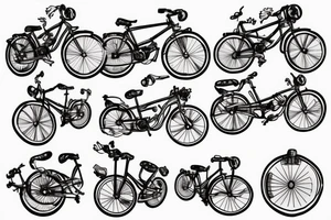Einstein e=mc2 bike tattoo idea