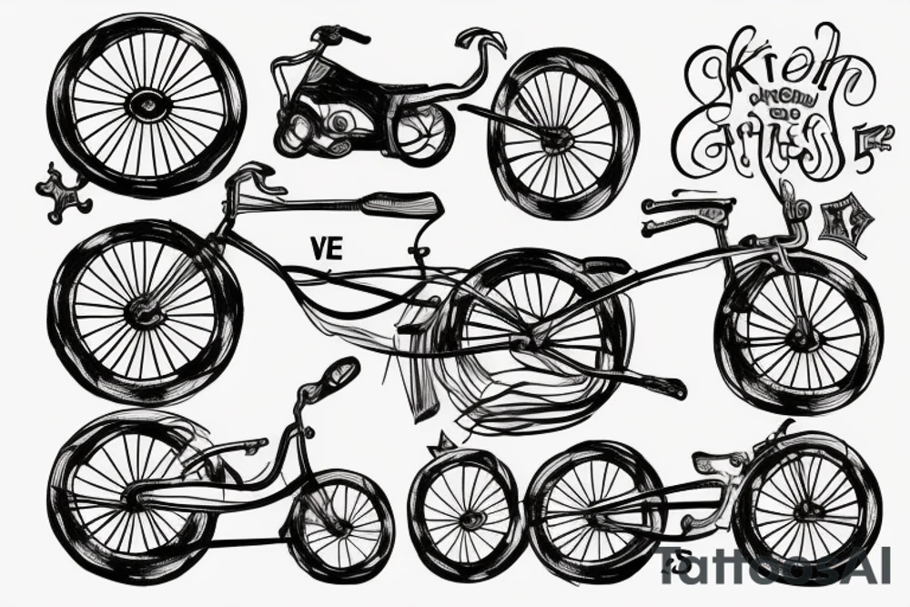 Einstein e=mc2 bike tattoo idea