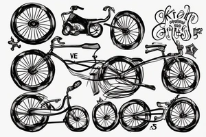 Einstein e=mc2 bike tattoo idea