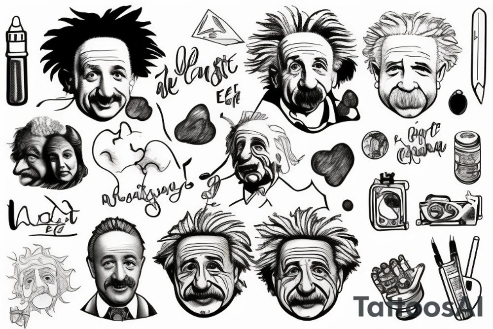 Albert Einstein, e=mc2, relativity tattoo idea