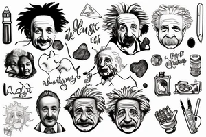 Albert Einstein, e=mc2, relativity tattoo idea