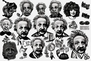 Albert Einstein, e=mc2, relativity tattoo idea