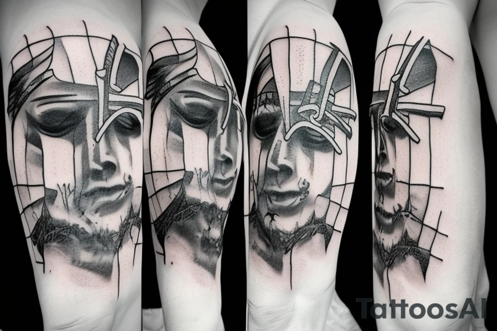 Cross, FAITH, fear tattoo idea