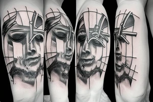 Cross, FAITH, fear tattoo idea