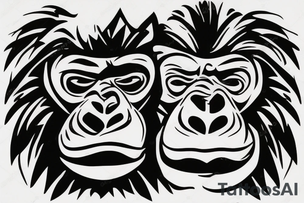 Gorilla head make it abstract
With open mouth tattoo idea Gorilla head make it abstract
With open mouth tattoo idea