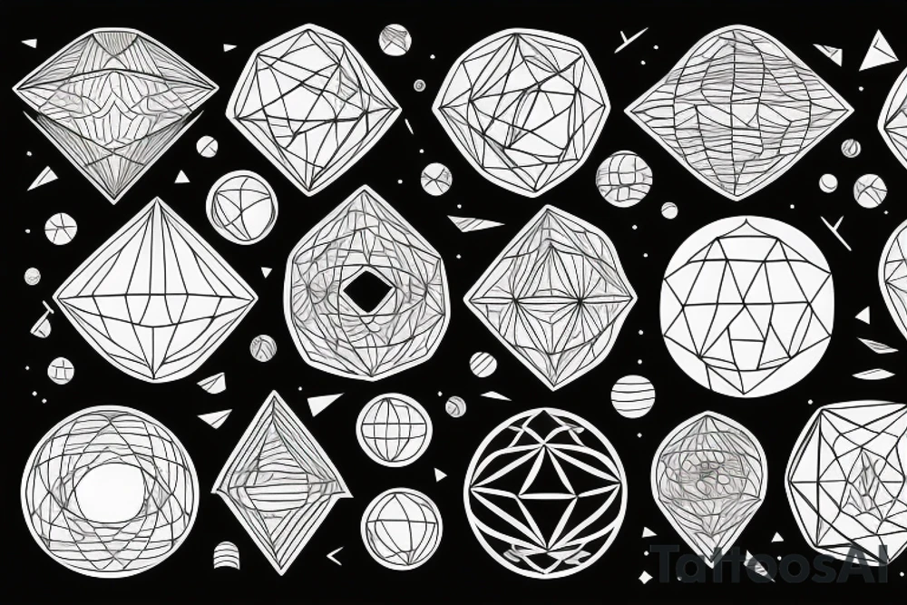 Geometric view of the planet Earth. tattoo idea