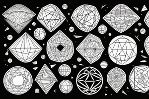 Geometric view of the planet Earth. tattoo idea