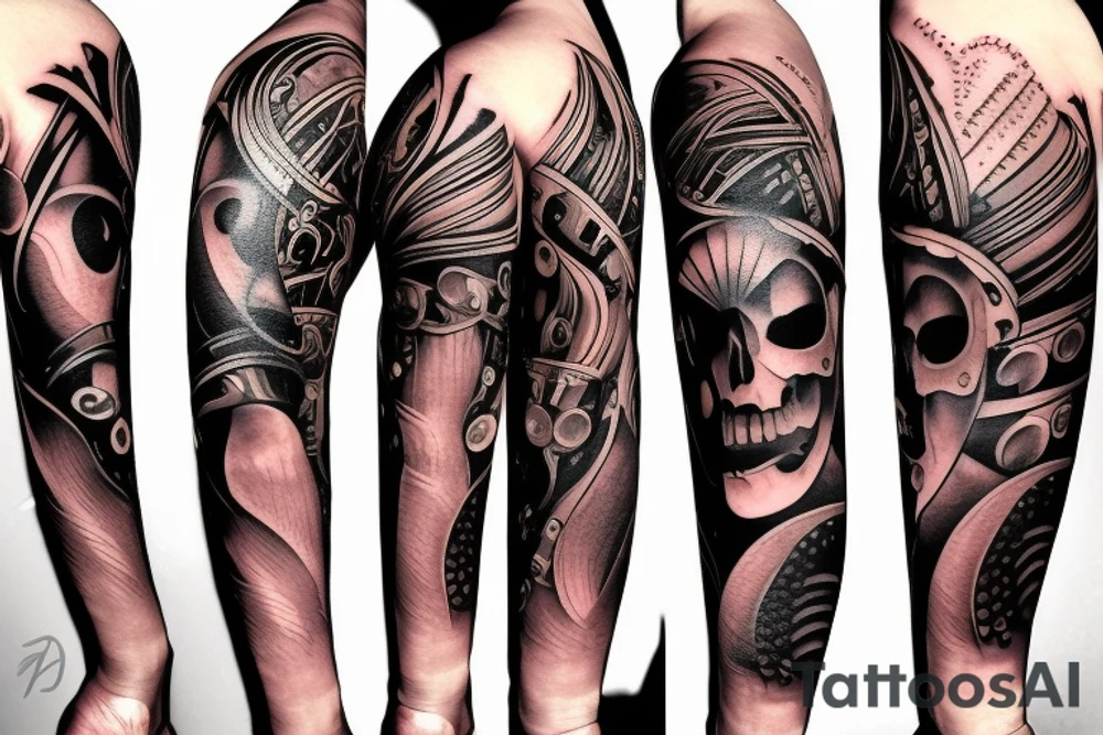 mechanical forearm tattoo tattoo idea