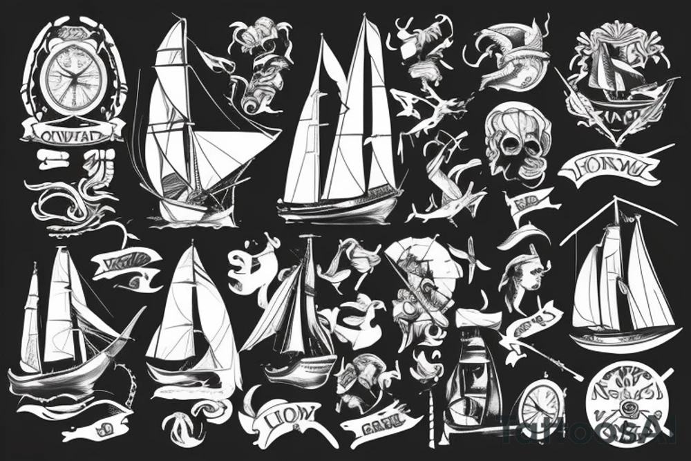 Something related to Norway, England and sailing but not an anker. tattoo idea