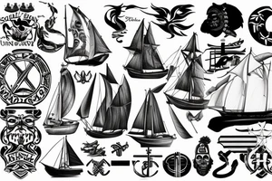 Something related to Norway, England and sailing but not an anker. tattoo idea