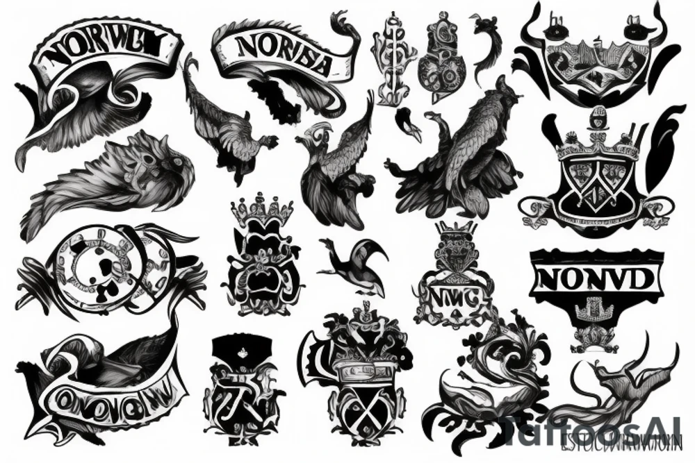 Something related to Norway and England. tattoo idea
