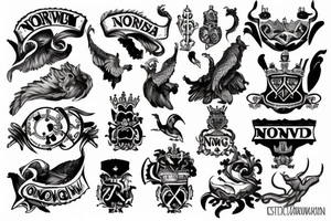 Something related to Norway and England. tattoo idea