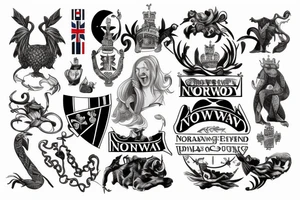 Something related to Norway and England. tattoo idea