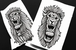 Daniel in the lions den Samson Bible David and Goliath tattoo idea