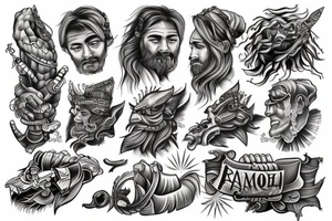 Samson Bible tattoo idea