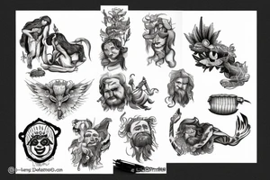 Samson Bible tattoo idea