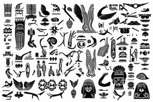 in Scandinavian style hieroglyphs, on the forearm tattoo idea