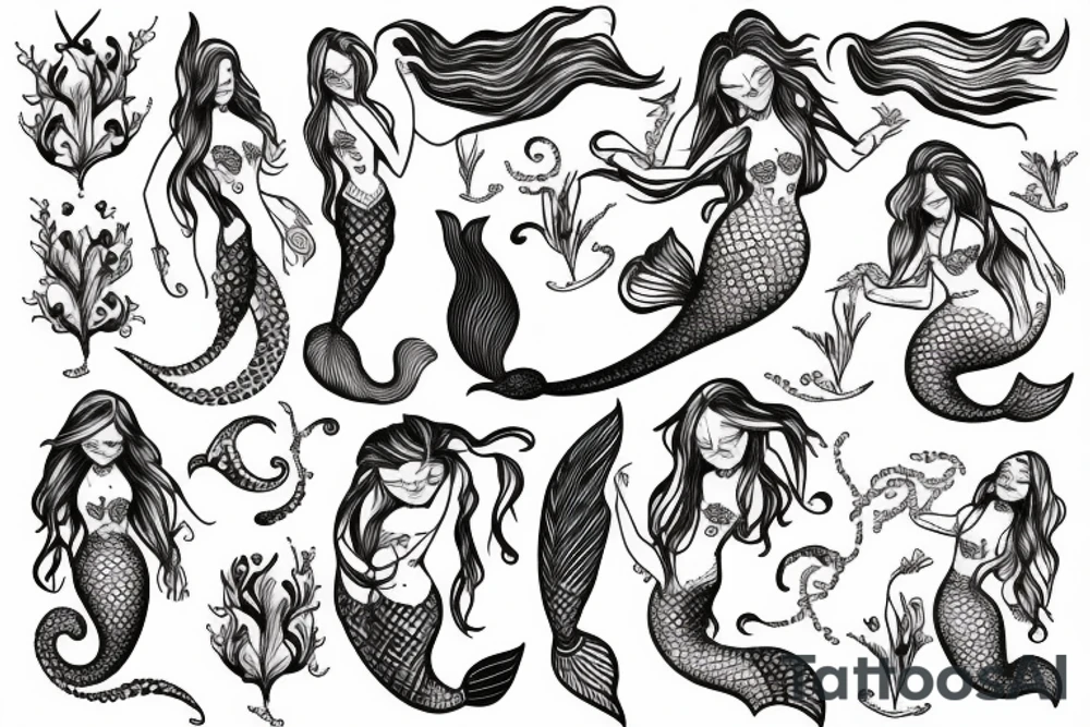 mermaid tattoo idea