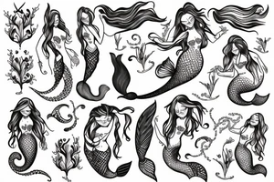 mermaid tattoo idea