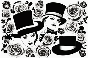 Mom , top hat tattoo idea