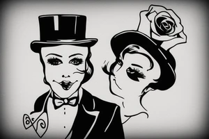 Mom , top hat tattoo idea